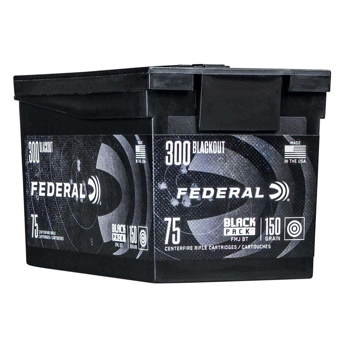 FEDERAL 300 BLK 150GR FMJ BT BLACK PACK