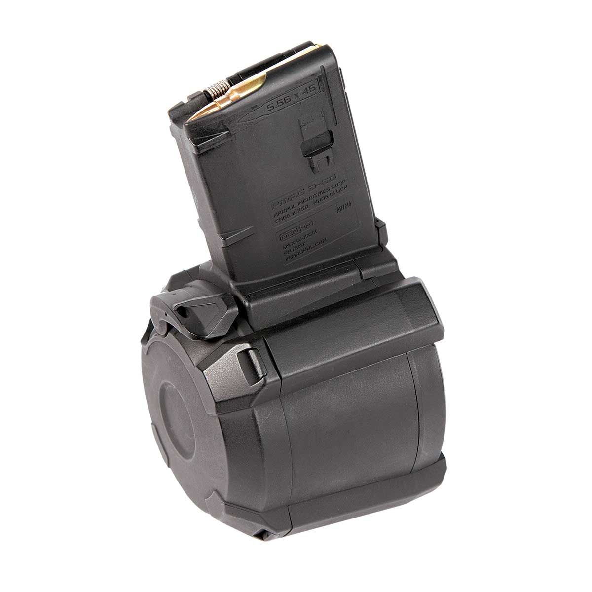 MAGPUL D-60 AR/M4 60RD 5.56X45 DRUM MAGAZINE,BLACK